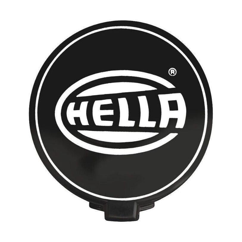 Hella 173146011 500 Series Fog Light Cover 6.4" Round Plastic Black w/ Logo
