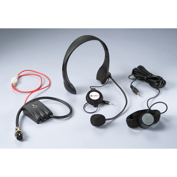 Cobra CA MS4 4 Pin Mobile CB Radio Noise Canceling Microphone Headset