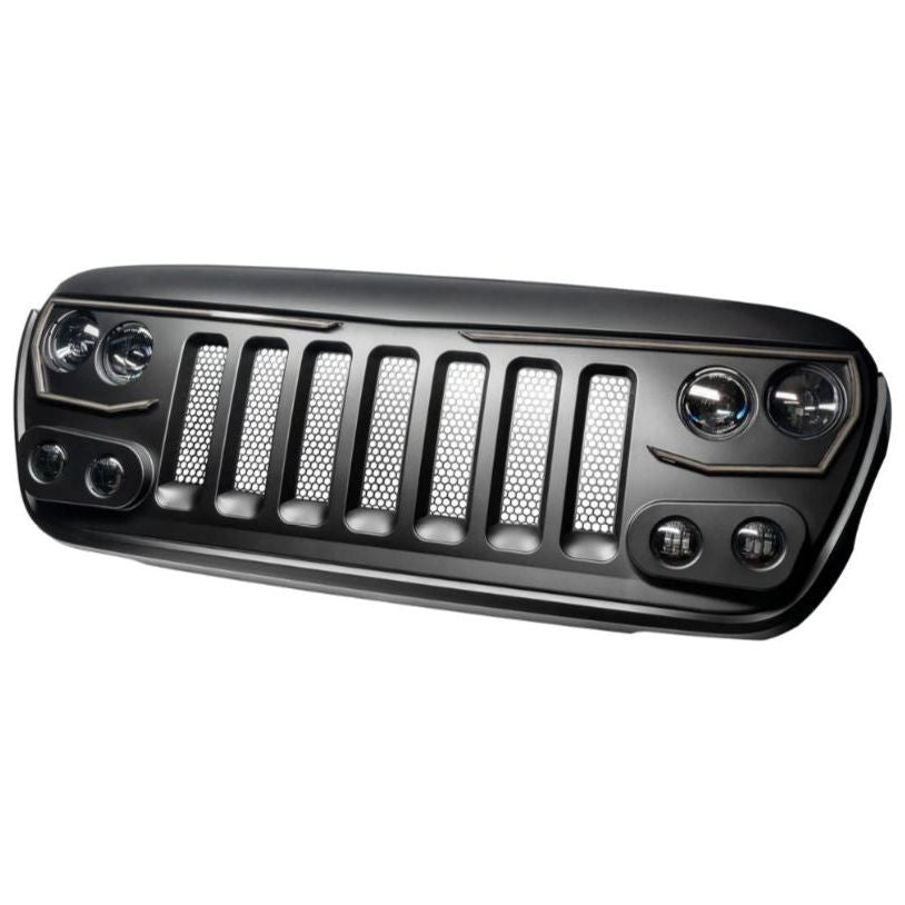 ORACLE ORA5837-PRO Vector Pro Series LED Grille Assembly for 18-20 Jeep Wrangler