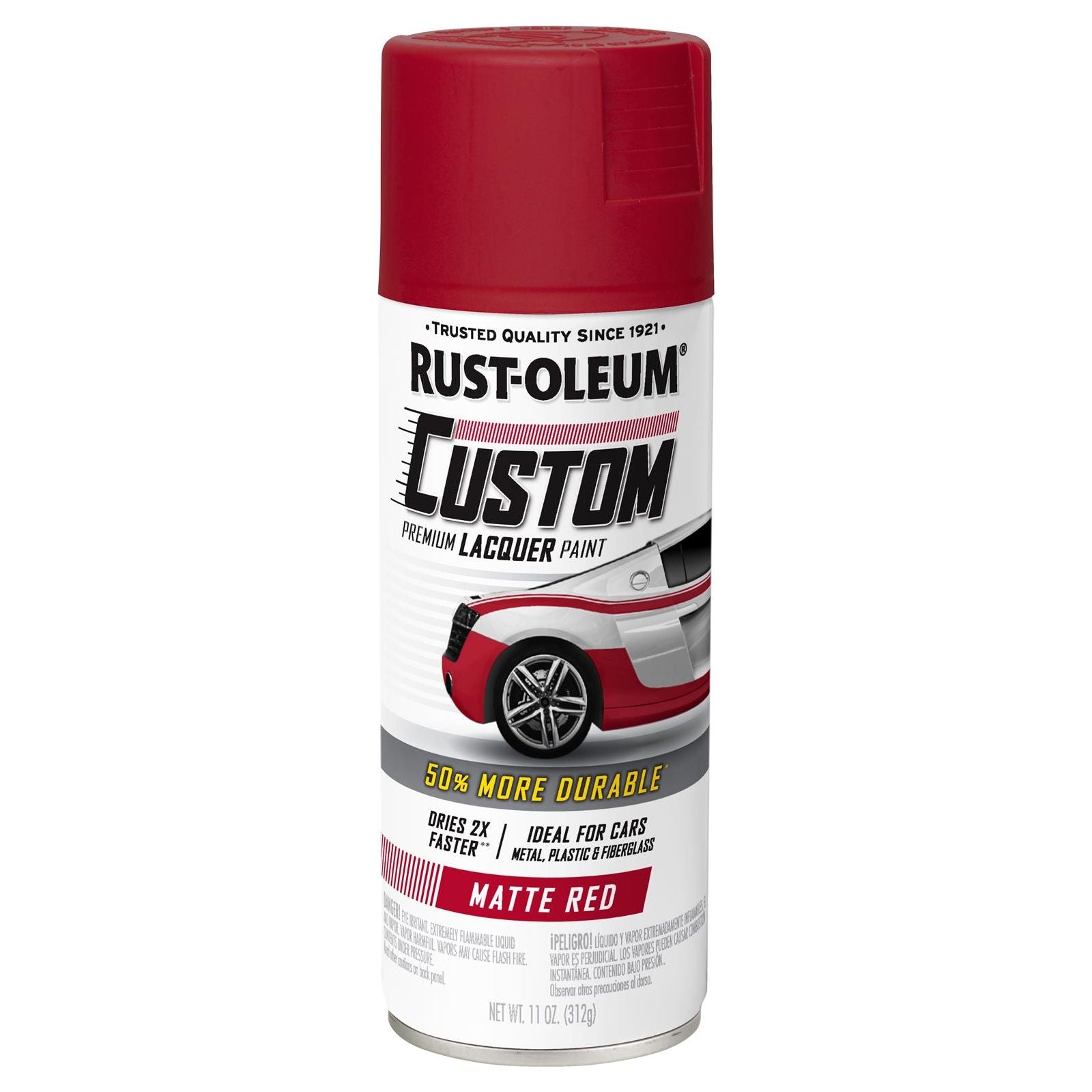 Rust-Oleum Matte Finish Red Lacquer Spray Paint 311484