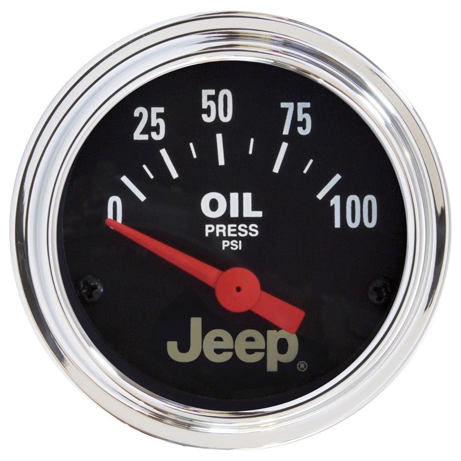 AutoMeter 2 1/16in 0-100 PSI Jeep Oil Pressure Gauge 880240
