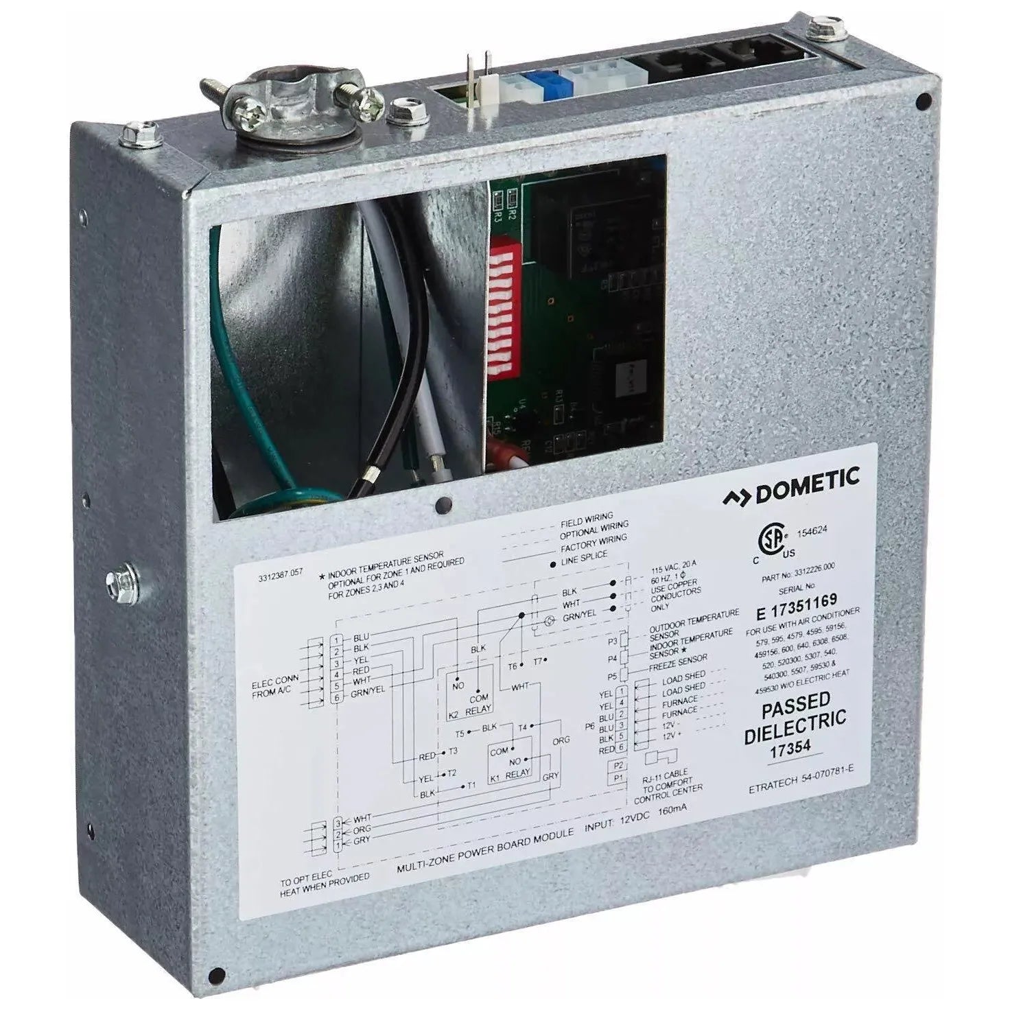 Dometic Duo-Therm 3312020.000 OEM CCC2 Air Conditioner Control Box