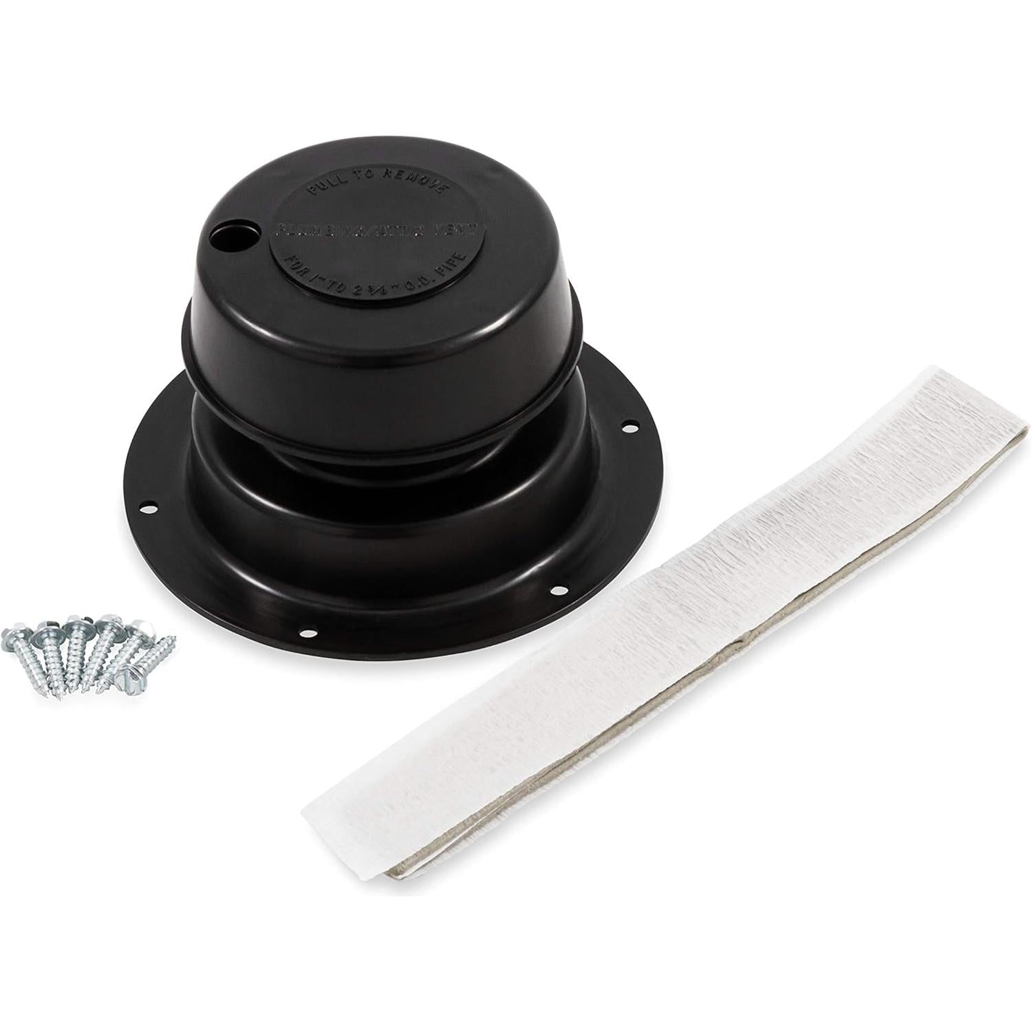 Camco Black Replace-All Plumbing Vent Kit 40138