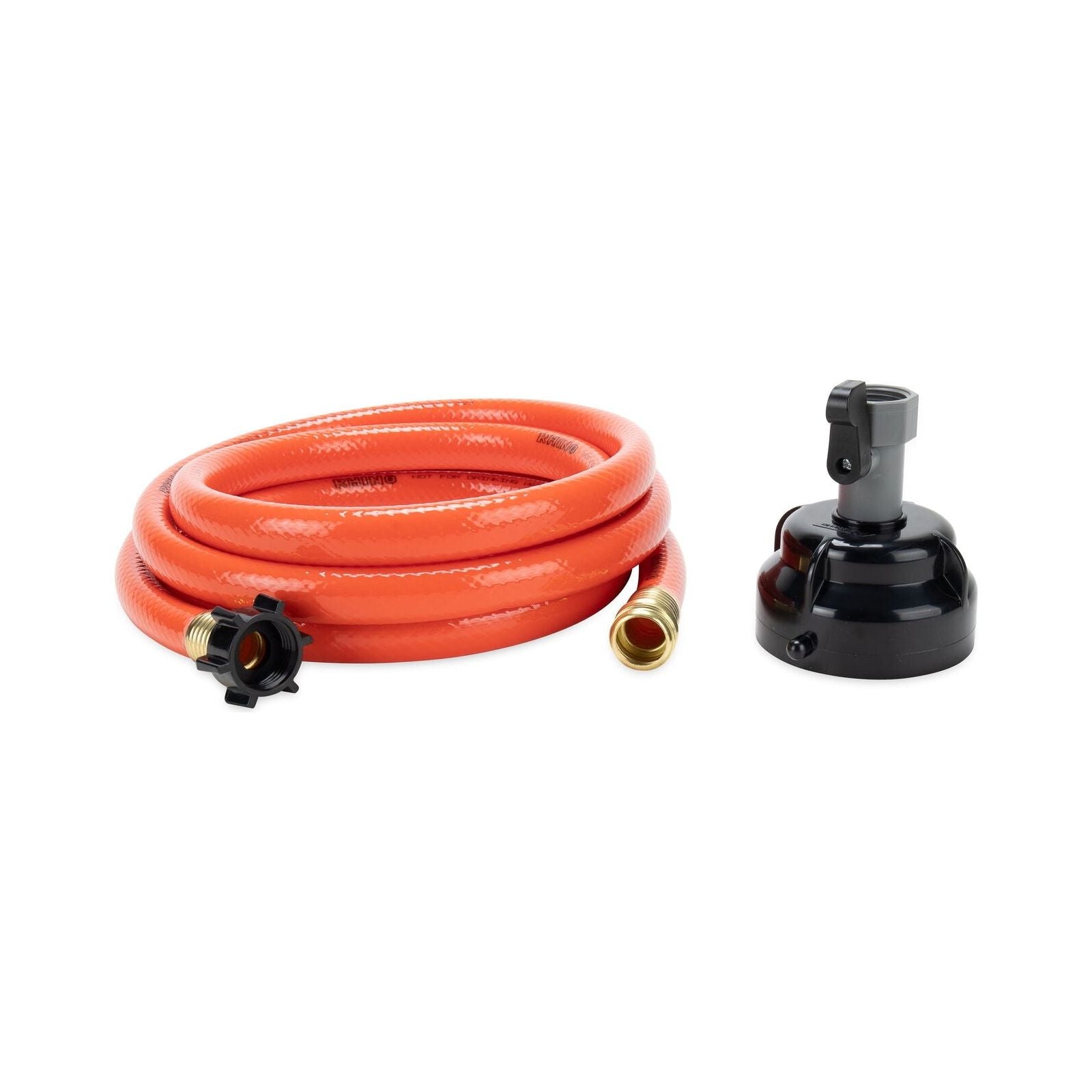Camco RhinoFlex 10-Foot RV Clean out Hose with Rinser Cap 22999