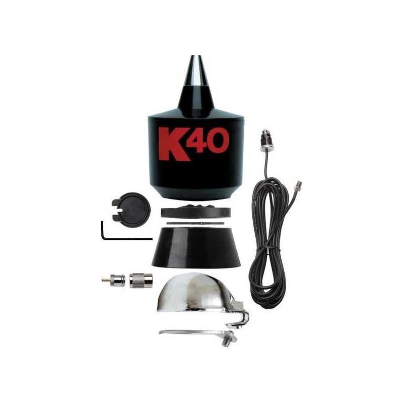 K40 Antennas K-40 Trunk Lip 57.25" CB Antenna Kit with Stainless Steel Whip