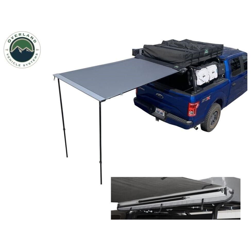 Overland Vehicle Systems Black 77in x 55 1/2in Portable Awning 18039909