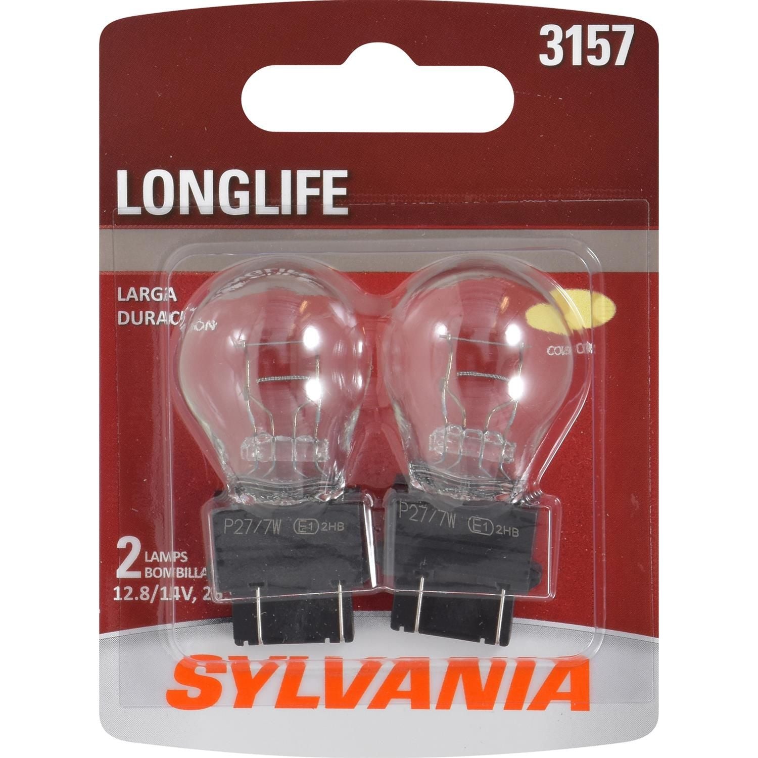 Sylvania Lighting Long Life Incandescent Light Bulbs 3157LL.BP2