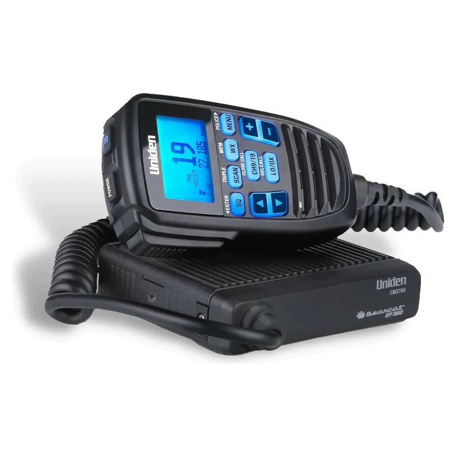 Uniden CMX760 Bearcat Ultra Compact Off Road CB Radio w/ Weather & Mic Display