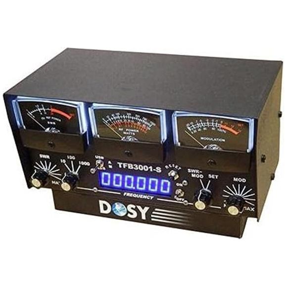 Dosy TFB-3001-S 3 Meter In-Line Wattmeter SWR/AM/USB/LSB with Frequency Counter