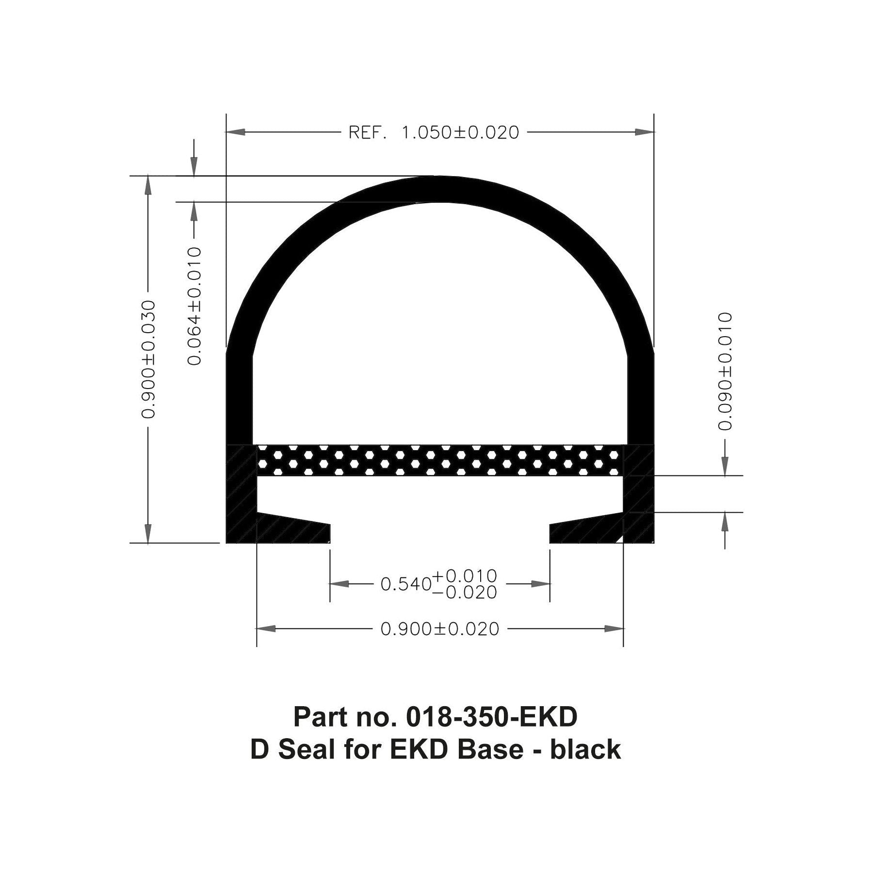 AP Products 018-350-EKD D Seal for EKD Base 1″ x 15/16″ x 50′ - Auto Parts Finder - Parts Ghoul