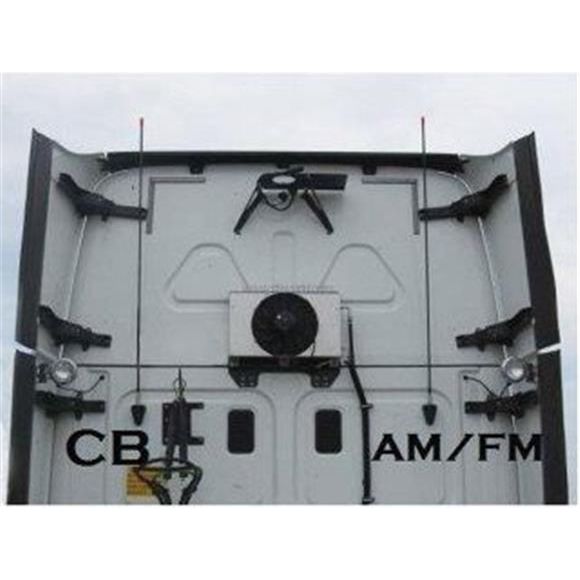 ProComm FLAF-5K Rear Cab Mount AM/FM Antenna Kit For Freightliner Cascadia