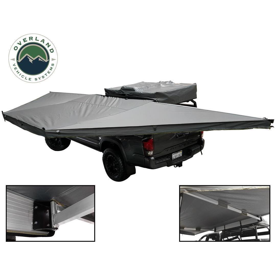 Overland Vehicle Systems 98.5in X 78.75in, 53 Square Feet Cover,  Bag Awning, Roof Rack Mounting, Manual 18069909