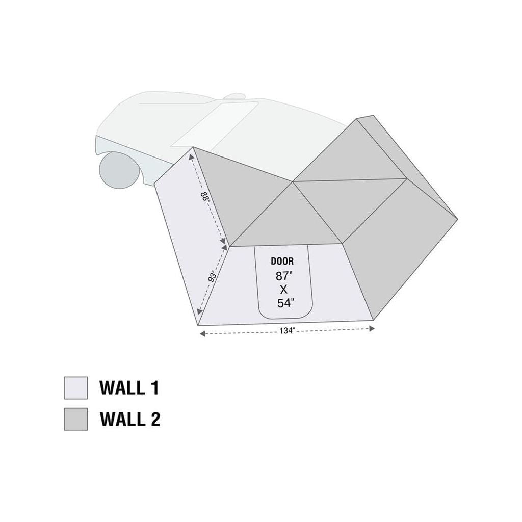 Overland Vehicle Systems Driver Side Wall 1 for Use with Nomadic 270 Awning 18299909