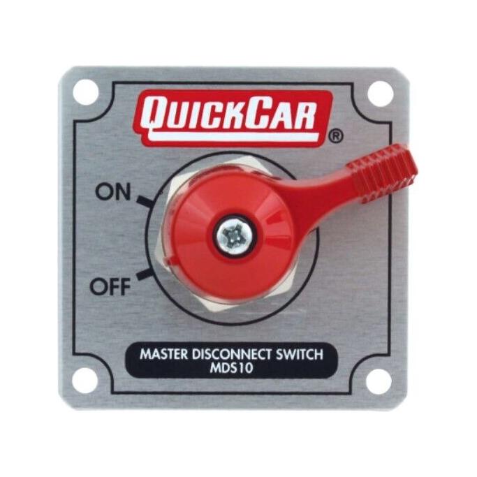 Quickcar Racing Products QRP55-022 Battery Disconnect Rotary Switch Panel Silver