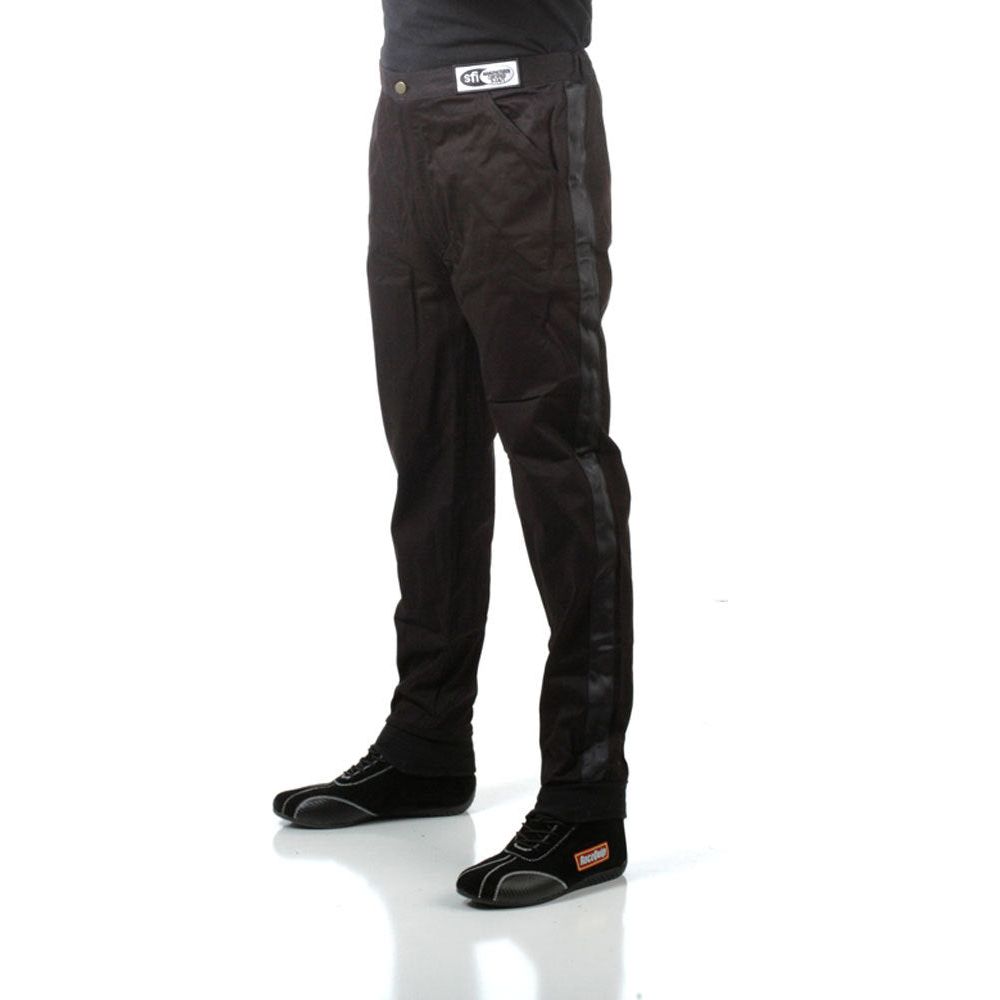 RaceQuip Black XL Single Layer Fire Suit Pants 112006RQP