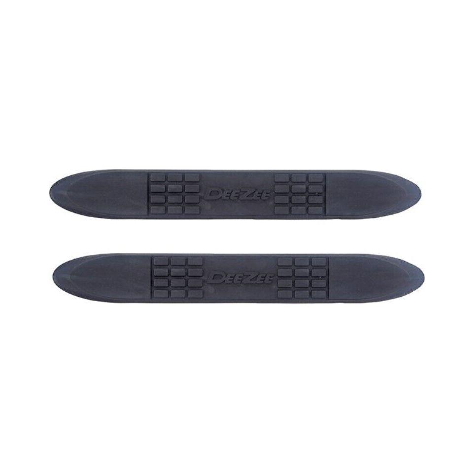 Dee Zee DZ3INCHECKS Replacement 3" Round Bar Step Pad w/ Clip Plastic Black 2pk