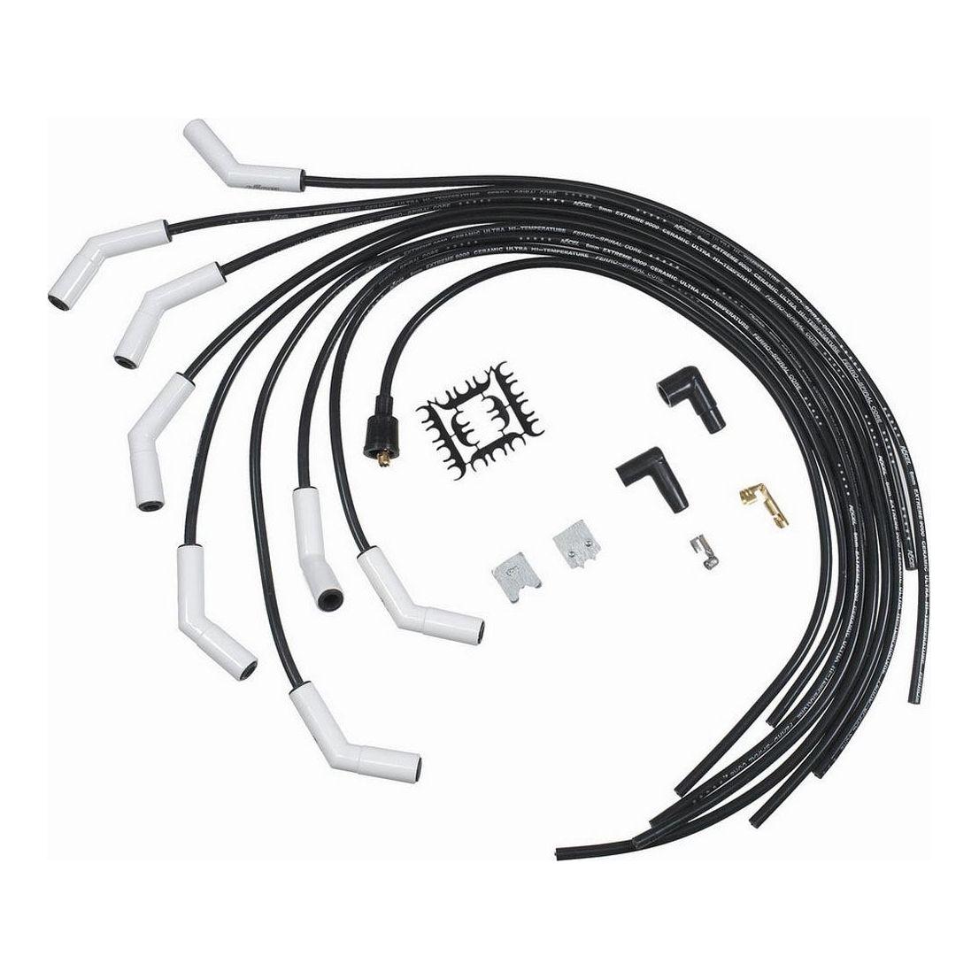 ACCEL Extreme 9000 Ceramic Wire Set 135 Degree 9002C - Auto Parts Finder - Parts Ghoul