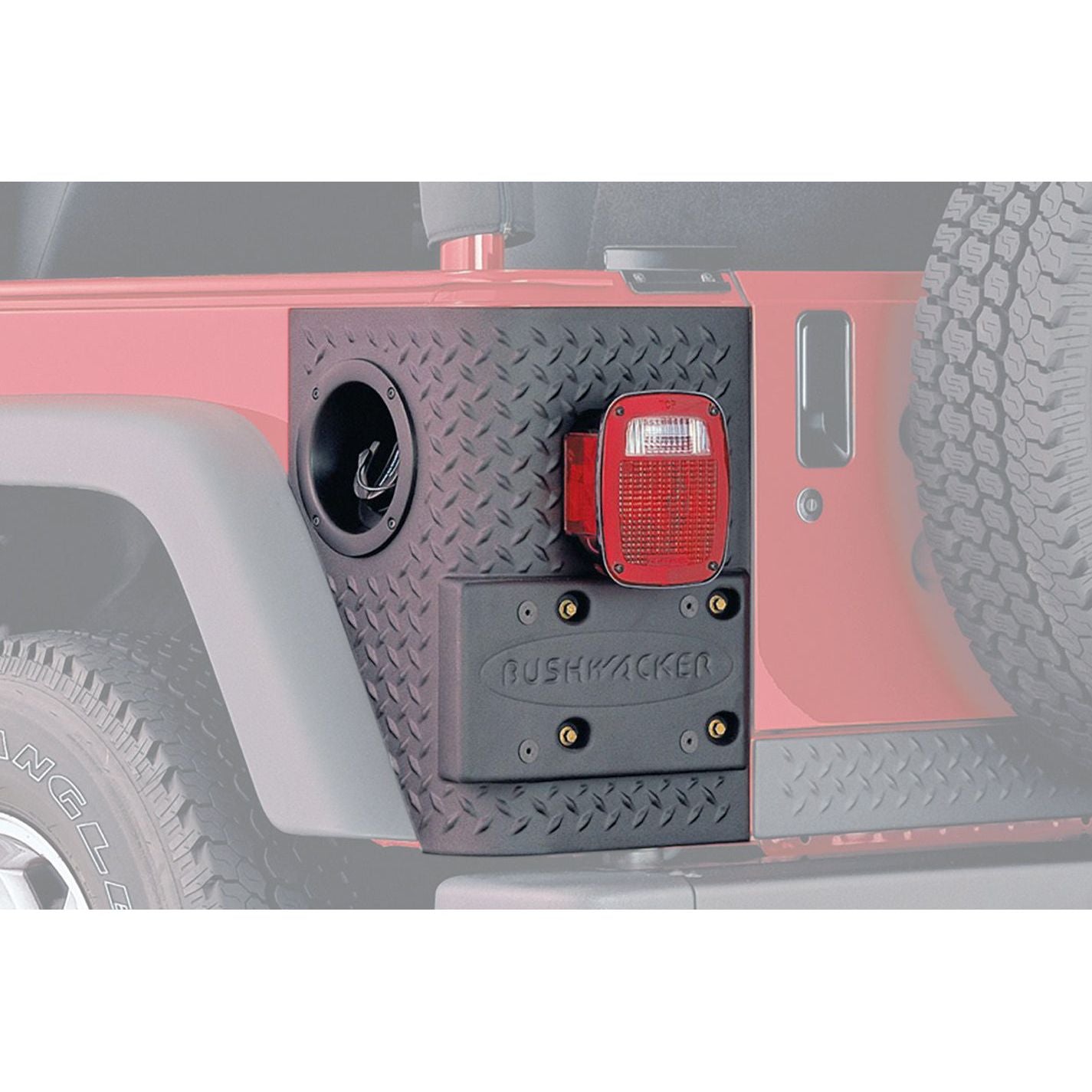 BUSHWACKER 18- Jeep Wrangler JL Rear Corner Trail Armor - 14084