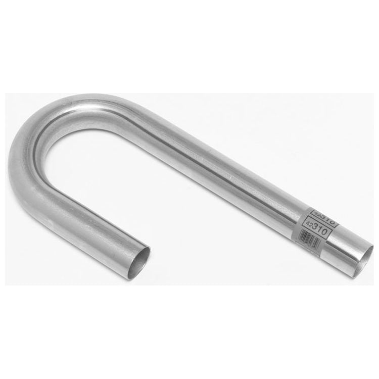 DYNOMAX 42310 - 2in Aluminized J-Bend Pipe 3.5 Radius 16 Gauge