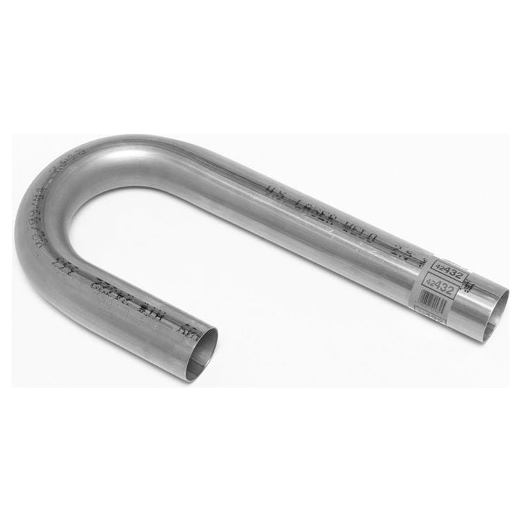 DYNOMAX 42432 - 2.5in SS J-Bend Pipe 4.25 Radius 16 Gauge