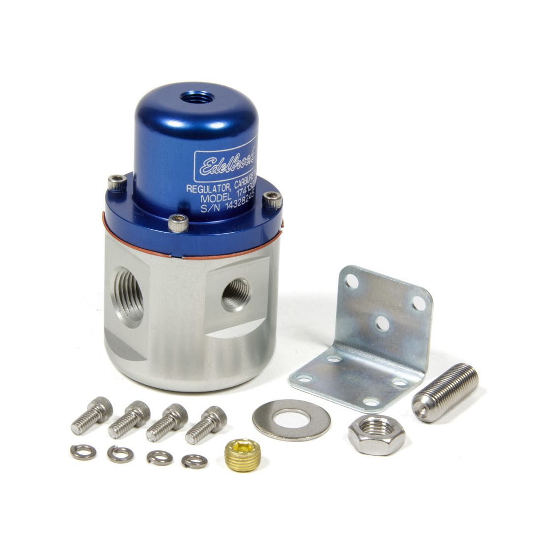 EDELBROCK Fuel Pressure Regulator Bypass Style 160GPH Blue - 174132