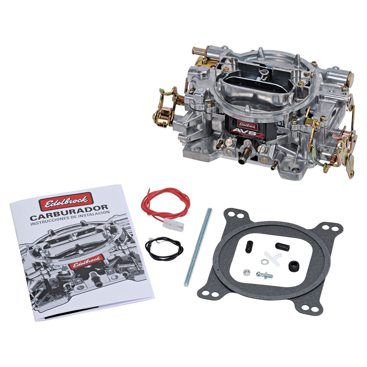 EDELBROCK 500CFM AVS2 Carburetor w/manual Choke - 1902