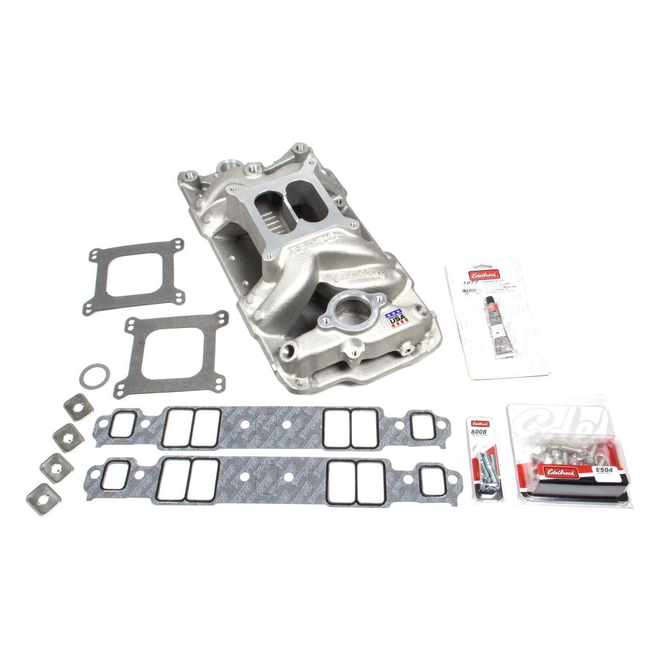 EDELBROCK SBC 7501 Intake Manifold & Installation Kit - 2042