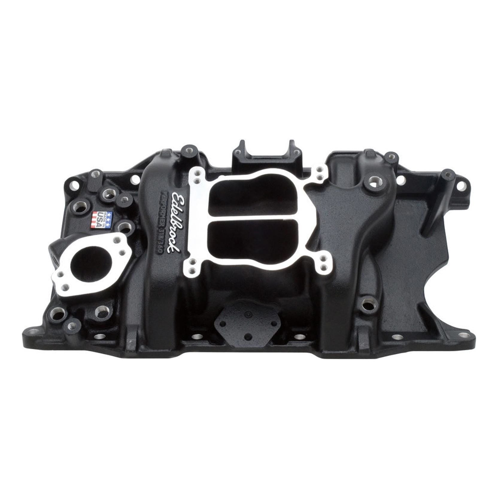 EDELBROCK SBM Performer Manifold - 318/360 - Black - 21763