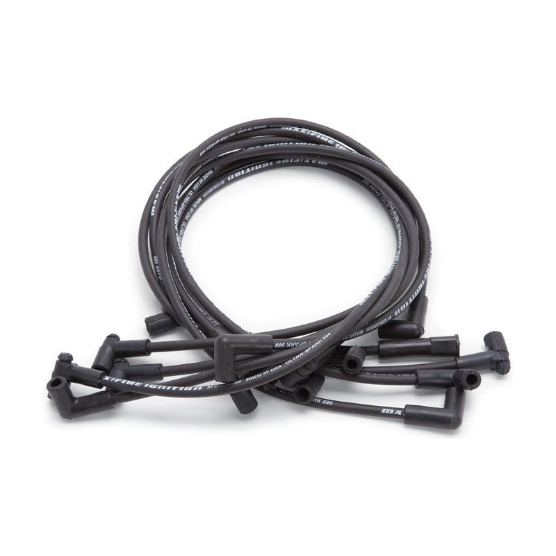 EDELBROCK Max Fire Plug Wire Set SBC w/HEI 90 Degr Black - 22703