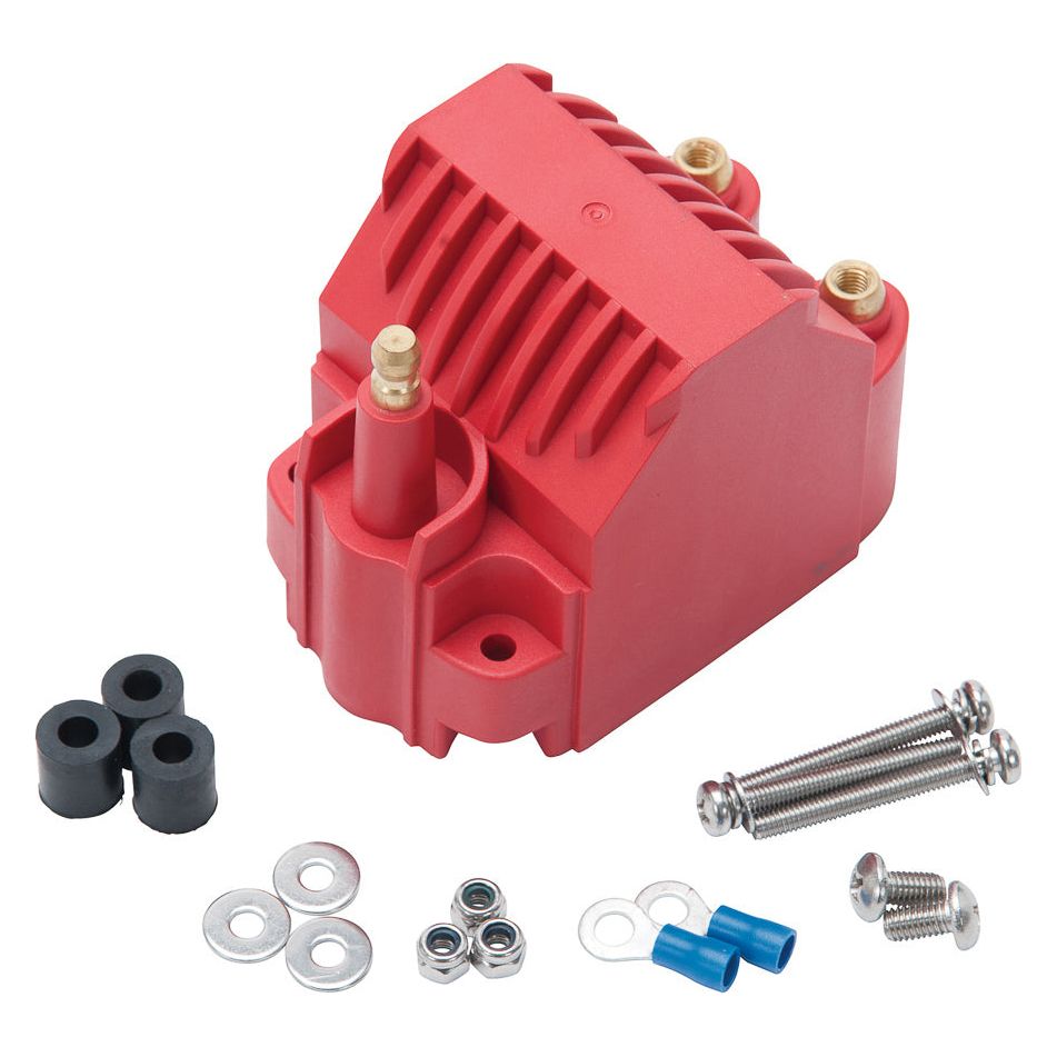 EDELBROCK Max-Fire Ignition Coil Universal Dome Style Red - 22742