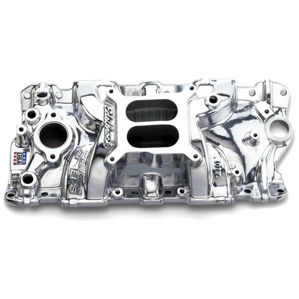 EDELBROCK SBC Performer EPS Manifold - Polished - 27011