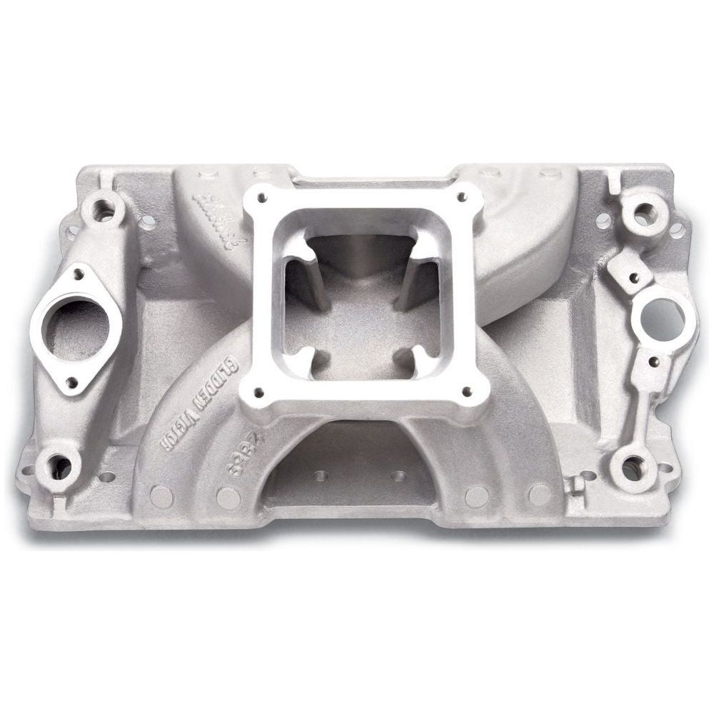 EDELBROCK SBC Victor Manifold - Glidden 18 Degree - 2859