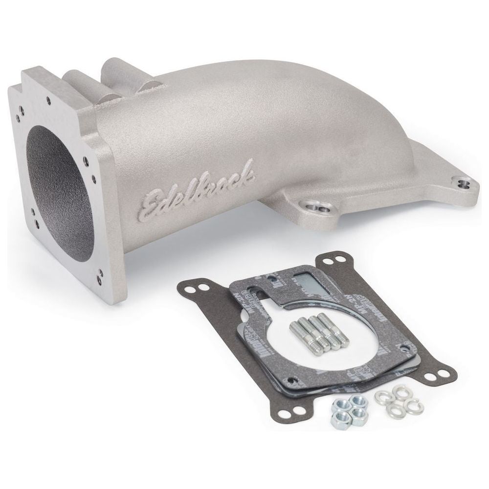 EDELBROCK 90mm Ultra-Low Profile T/B Intake Elbow - 3847