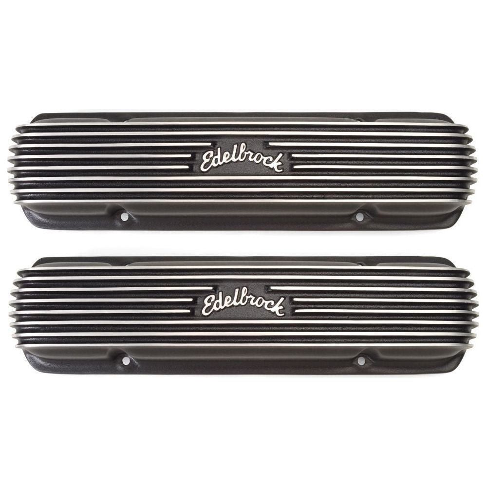 EDELBROCK Pontiac Classic Series V/C's - Black Finish - 41303