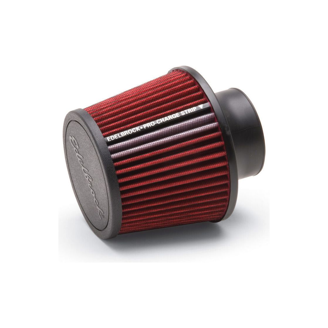 EDELBROCK Pro-Flo Air Filter Cone 6-1/2 Tall Red/Chrome - 43651