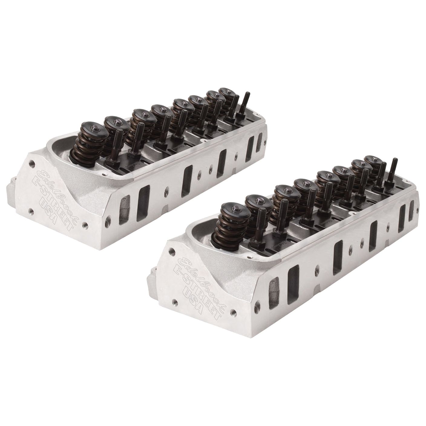 EDELBROCK SBF E-Street Cylinder Heads - 60cc 1.90/1.60 - 5023