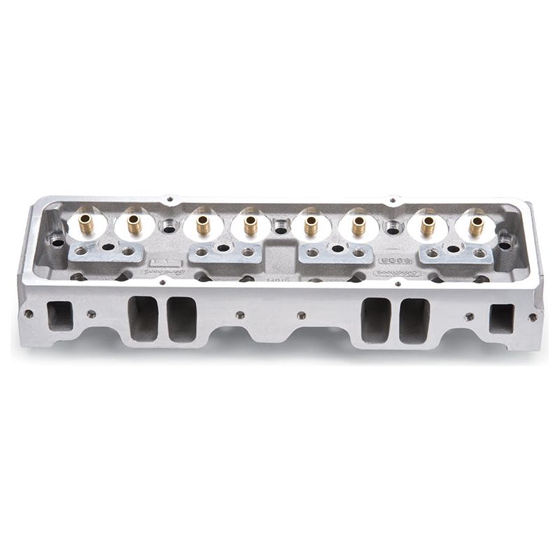 EDELBROCK SBC NHRA Legal Cylinder Heads 64cc A/P Bare - 60947