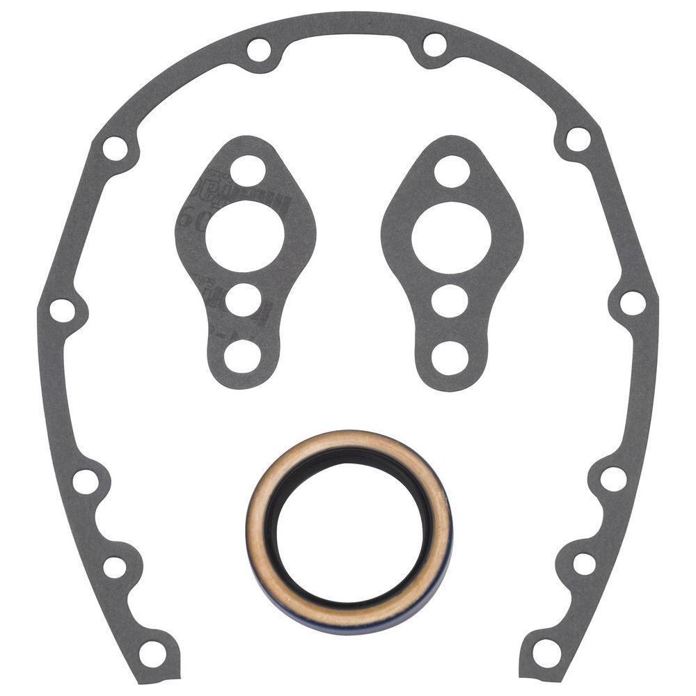 EDELBROCK SBC Timing Cover Gasket and Oil Seal Kit - 6997