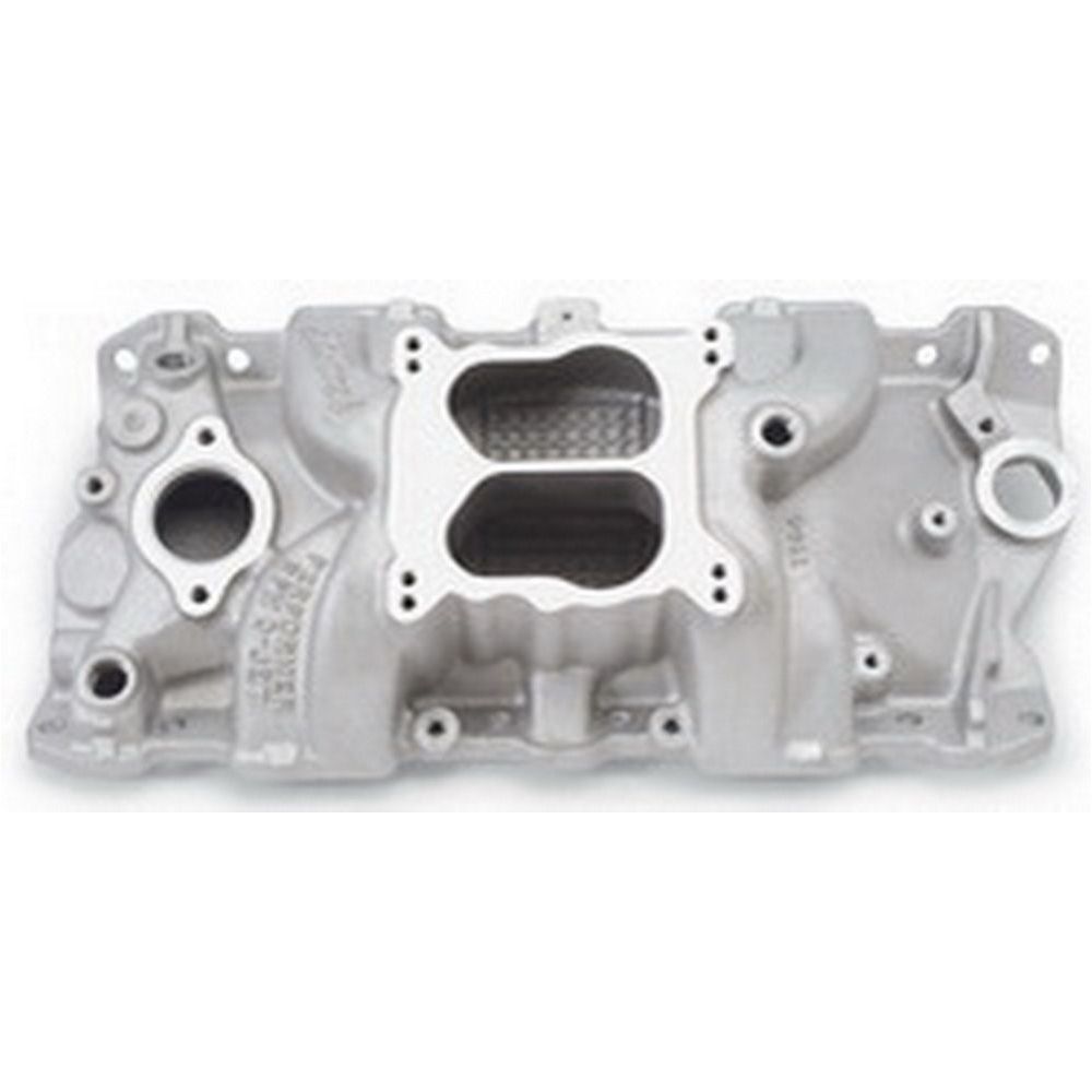 EDELBROCK SBC Performer RPM Q-Jet Manifold - 262-400 - 7104