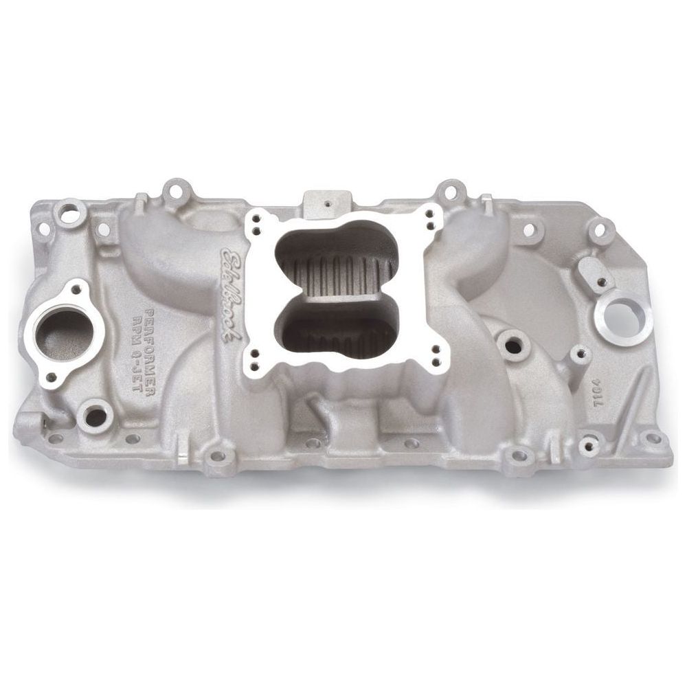 EDELBROCK BBC Performer RPM 2-O Q-Jet Manifold - 396-502 - 7164