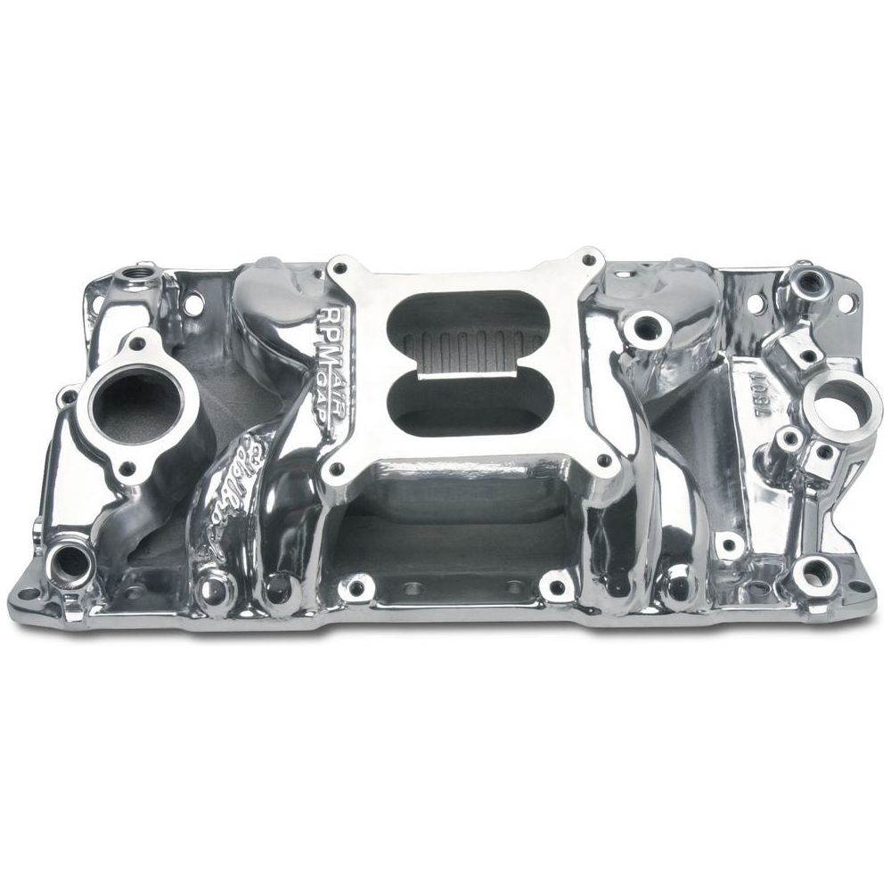 EDELBROCK SBC Performer RPM A/G Manifold - Polished 7501 - 75011