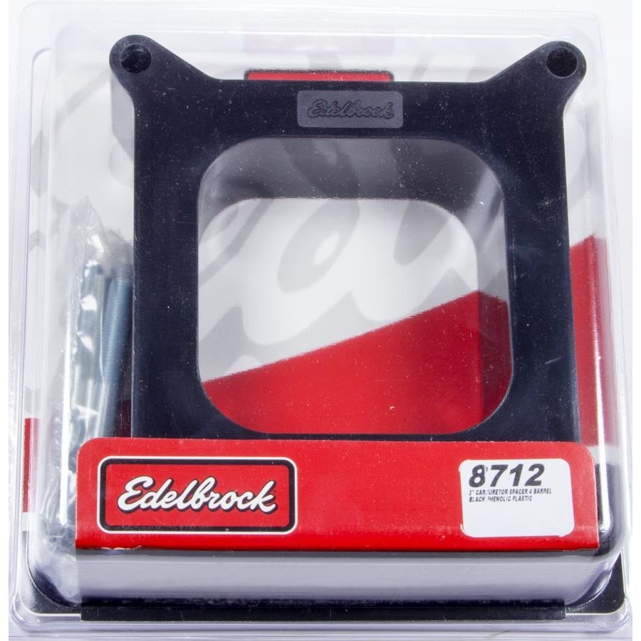 EDELBROCK Carburetor Spacer - 2in Open - 8712