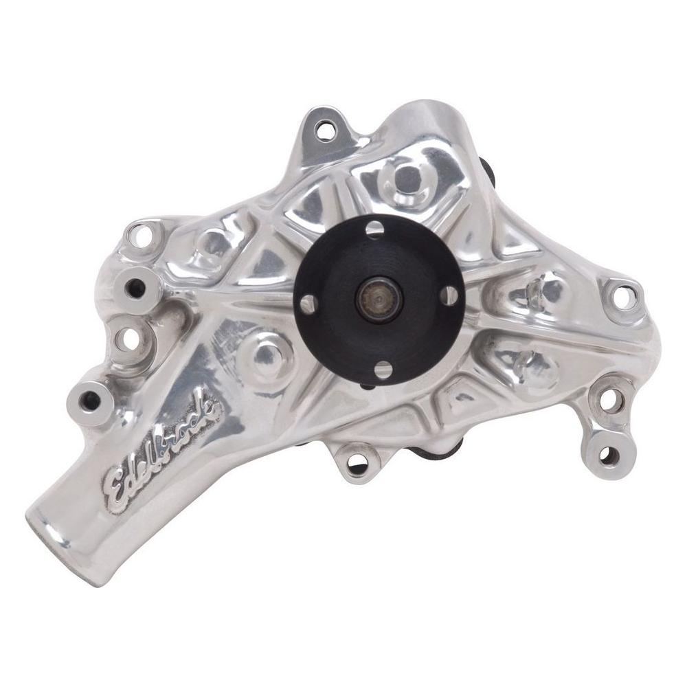 EDELBROCK SBC Water Pump - Long Polished - 8821