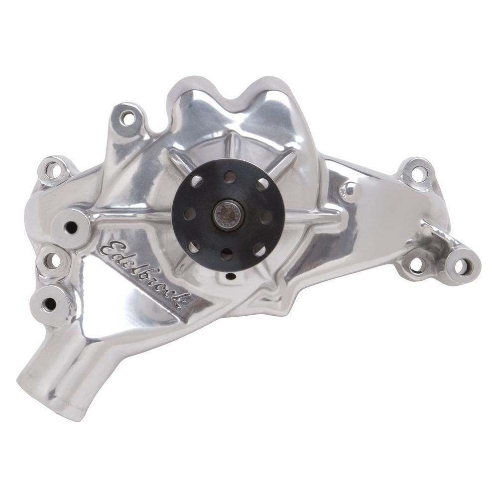 EDELBROCK BBC Water Pump - Long Polished - 8861