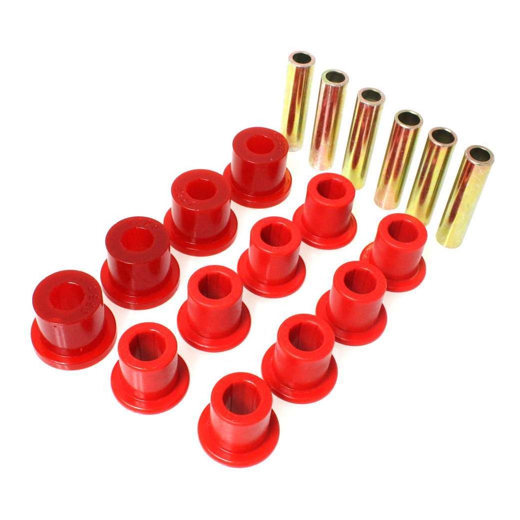 ENERGY SUSPENSION 2.2107R - 87-94 CJ Frt & Rr Spring Bush Set Red