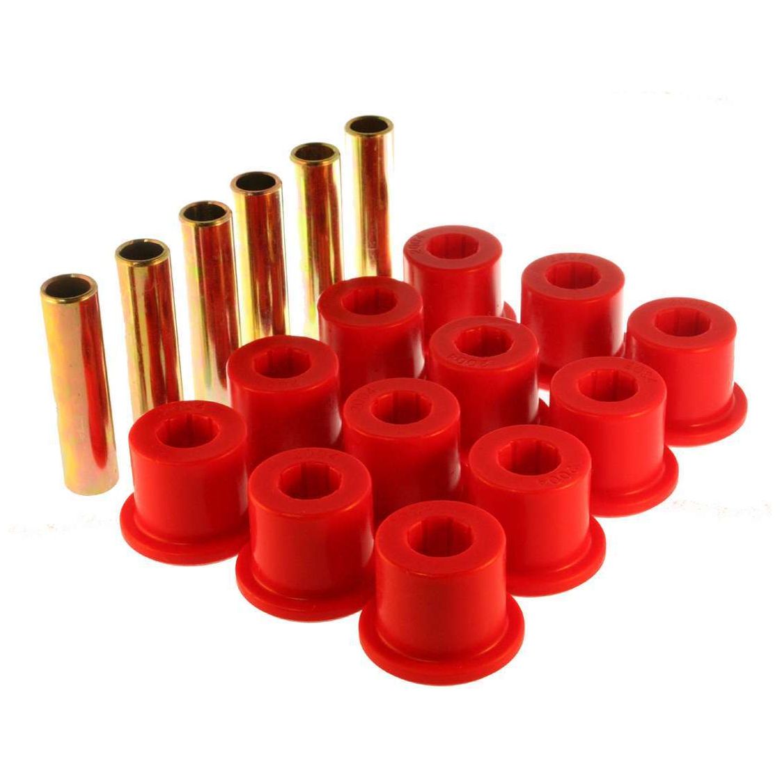 ENERGY SUSPENSION 3.2106R - Chevy Rear Spring Bushing Set Red