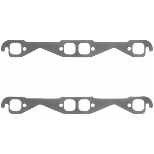 FEL-PRO 1444 - SB Chevy Exhaust Gaskets Square Port Stock Size