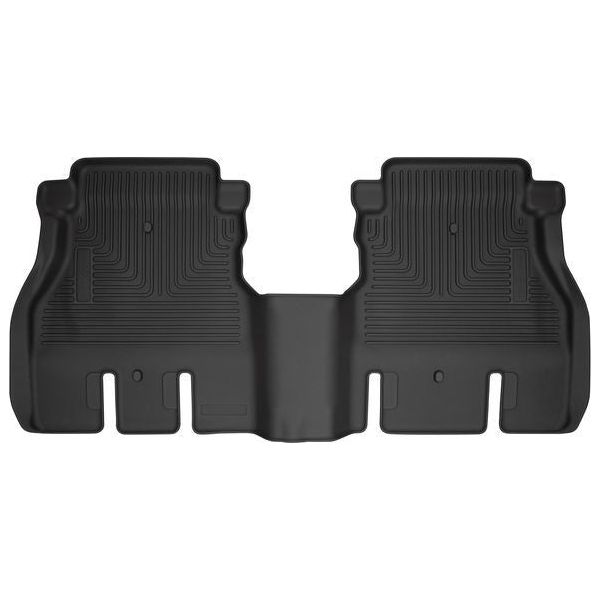 HUSKY LINERS 14041 - 18- Jeep JL 2nd Seat Fl oor Liner Black Weatherb