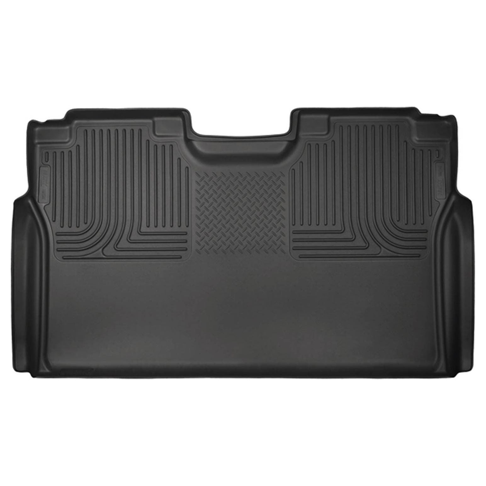 HUSKY LINERS 19371 - 15- Ford F150 Supercrew Rear Floor Liners Black