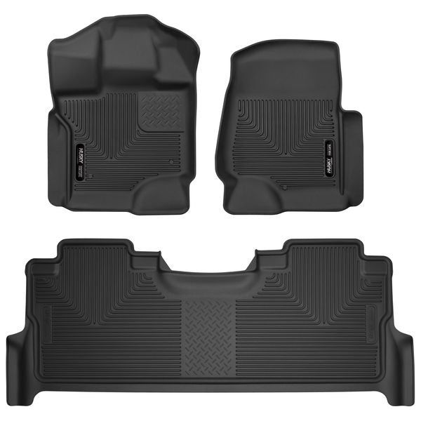 HUSKY LINERS 53388 - Front & 2nd Seat Floor Liners X-act Contour